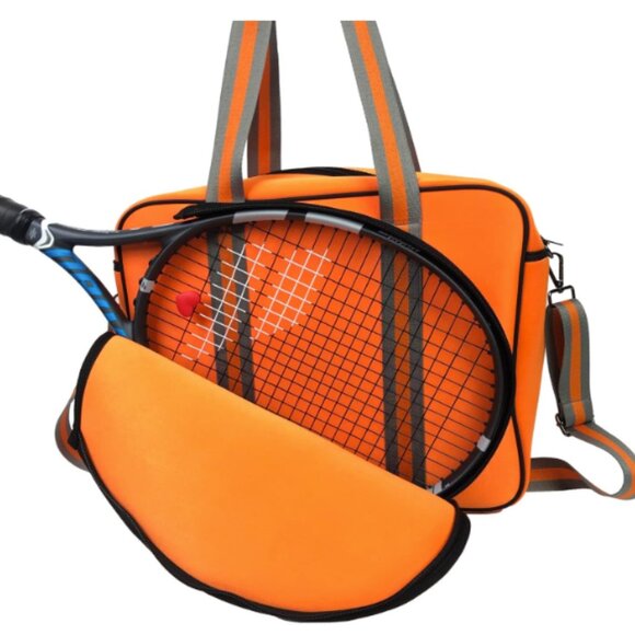 Tennis Tote Bag, Tennis Racket Shoulder Bag - Picture 5 of 7